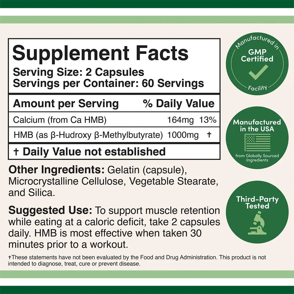 Double Wood Supplements HMB (120 Capsules) – Kép 2