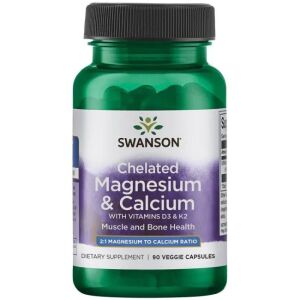 SWANSON Albion magnézium- és kalcium-kelát D-3-mal és K-2-vel – Nuvalia