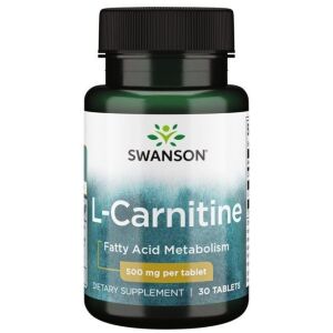 SWANSON L-karnitin 500 mg, 30 tabletta – Nuvalia