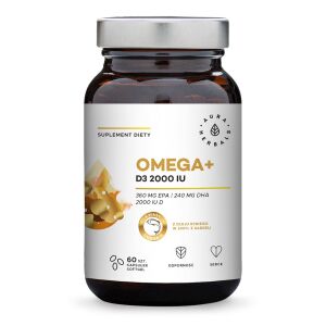 AURA HERBALS Omega+ D3-vitamin 2000 NE (60 sgel kapszula) – Viking Supplements