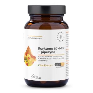 AURA HERBALS Kurkuma 500 mg BCM-95® + piperin (60 kapszula) – Viking Supplements