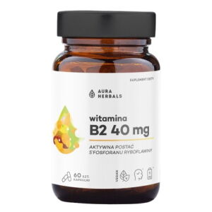 AURA HERBALS Vitamin B2 R-5-P 40 mg riboflavin (60 caps) - Viking Supplements