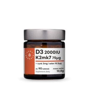 AURA HERBALS D3-vitamin + K2 + cink + szelén (90 tabletta) – Viking Supplements