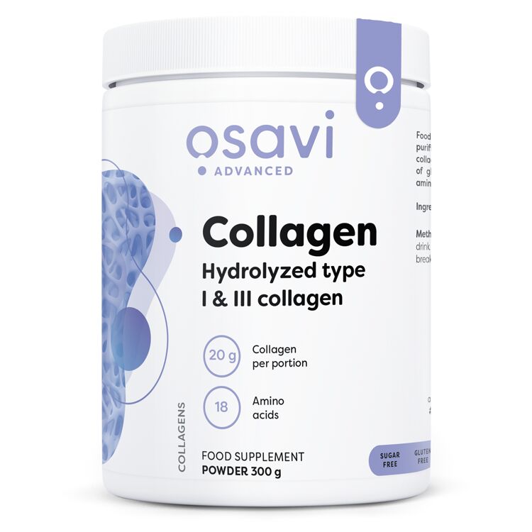 Kollagénpeptidek – hidrolizált 1-es és 3-as típusú – 300 g – Viking Supplements