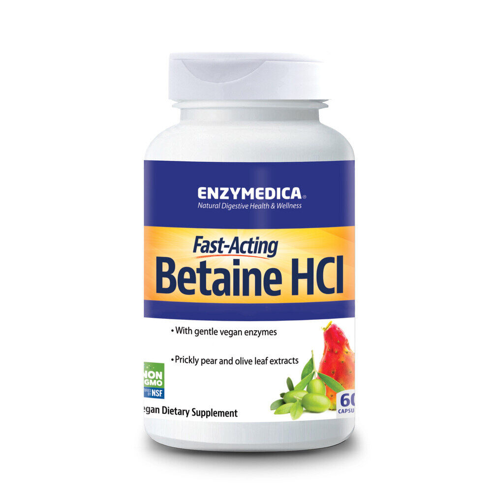 Enzymedica Betain-HCl 600 mg, 60 kapszula – Viking Supplements