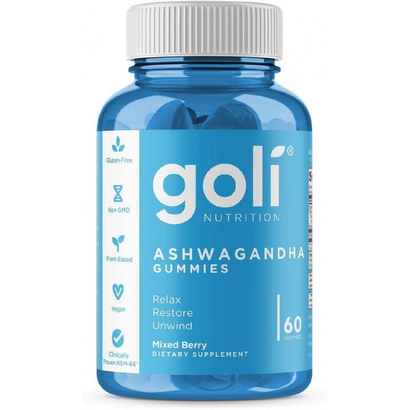 GOLI NUTRITION Ashwagandha KSM-66 gumicukorka (60 darab) - Viking Supplements