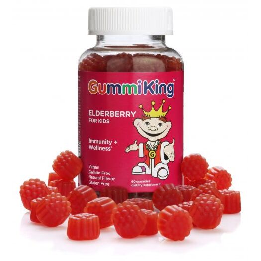 GUMMIKING Gyermekeknek szánt bodzabogyó (60 darab gumicukorka) - Viking Supplements
