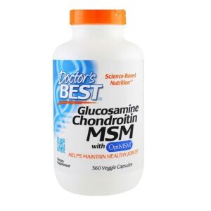 Glükózamin, kondroitin és MSM OptiMSM-mel – 360 kapszula – Viking Supplements