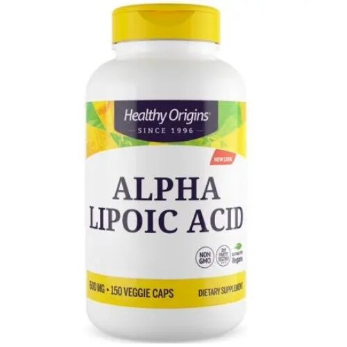 HEALTHY ORIGINS alfa-liponsav 600 mg (150 kapszula) - Viking Supplements