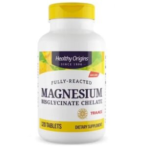 HEALTHY ORIGINS Magnesium Bisglycinate Chelate (120 tabs) - Nuvalia