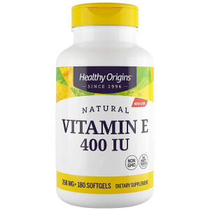 Healthy Origins Natural Vitamin E 400 IU 180 softgels - Nuvalia