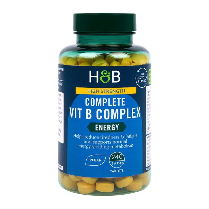 Nagy hatékonyságú teljes B-vitamin-komplex – 240 tabletta – Viking Supplements