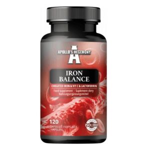 Iron Balance kelátos vas, C-vitamin és laktoferrin – 120 kapszula – Viking Supplements