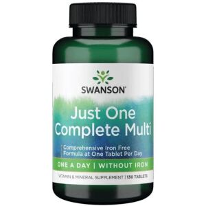 Egyetlen teljes értékű multivitamin-készítmény vas nélkül – 130 tabletta – Viking Supplements