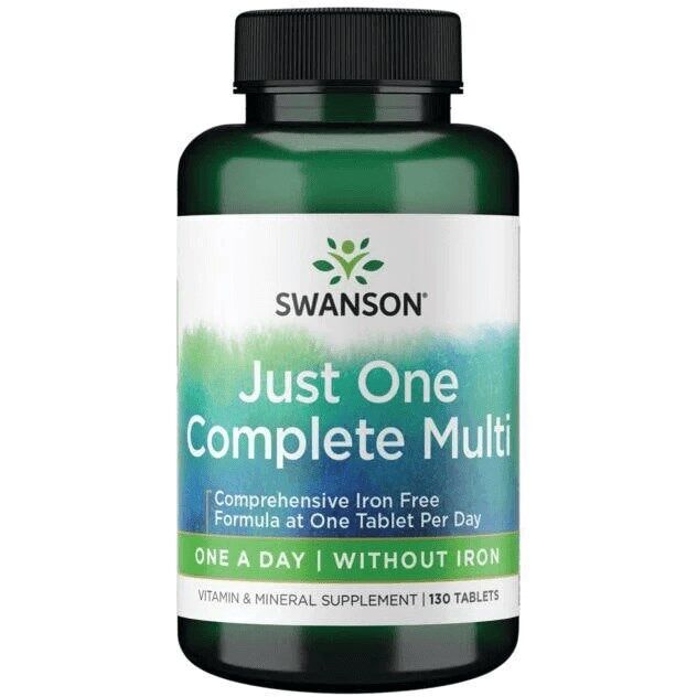 Egyetlen teljes értékű multivitamin-készítmény vas nélkül – 130 tabletta – Viking Supplements