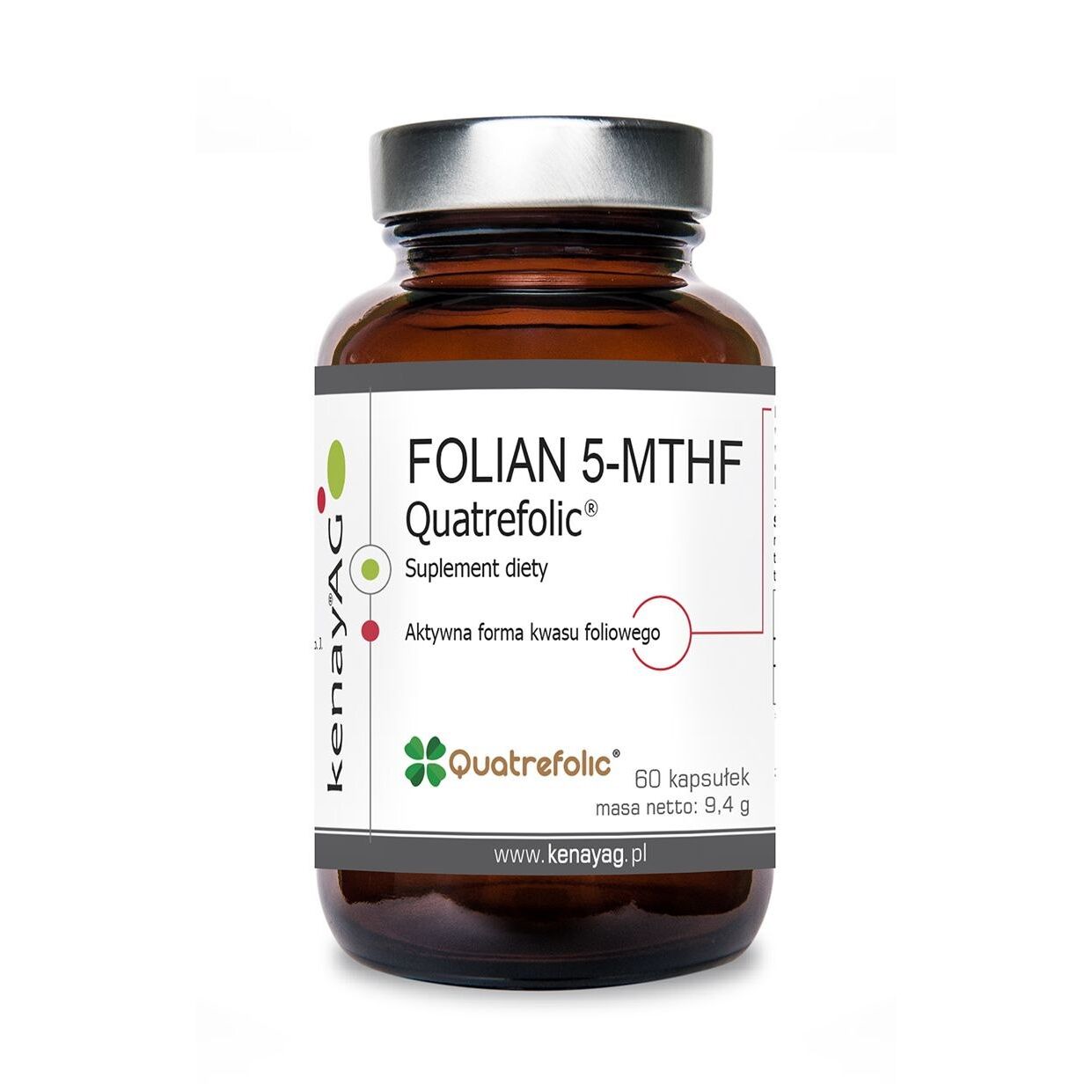 KENAY FOLATE 5-MTHF aktív folsav Quatrefolic (60 kapszula) - Viking Supplements