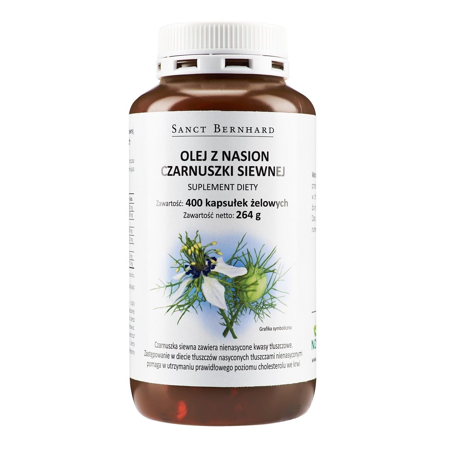 KRAUTERHAUS SANCT BERNHARD Black Cumin Oil Mono Capsules (400 caps) - Viking Supplements