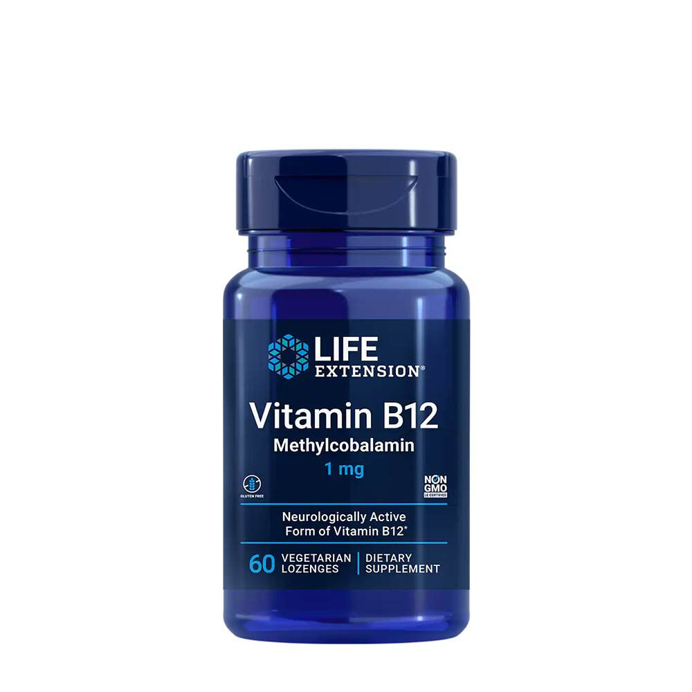Life Extension – B12-vitamin (metilkobalamin) 1 mg (60 szopótabletta) – Viking Supplements