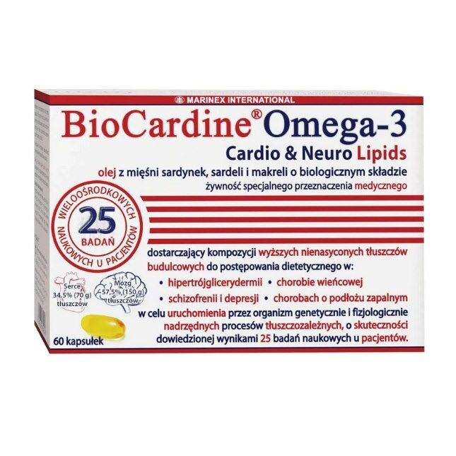 MARINEX BioCardine Omega-3 Cardio & Neuro Lipids (60 kapszula) – Viking Supplements