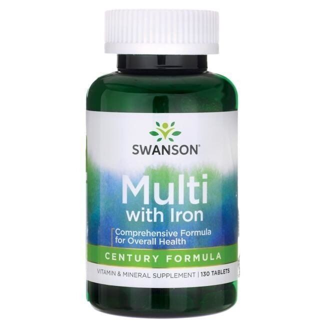 Multivitamin vas-kiegészítéssel – Century Formula – 130 tabletta – Viking Supplements