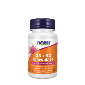 NOW D-3 + K-2 (MK-7) (90 rágótabletta) – Viking Supplements