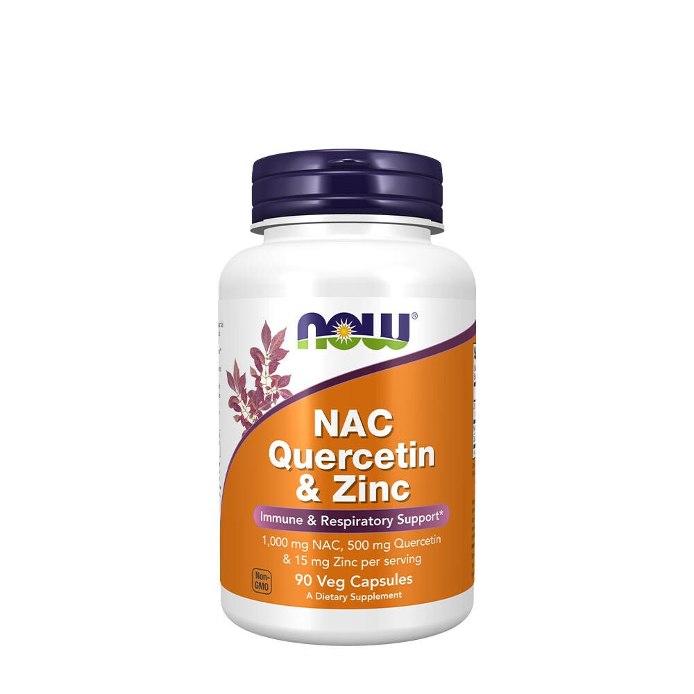 NOW NAC kvercetin és cink (90 növényi kapszula) – Viking Supplements