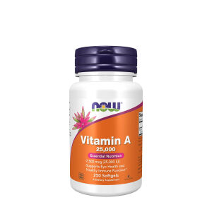 NOW A-vitamin 25 000 NE (250 lágykapszula) – Viking Supplements