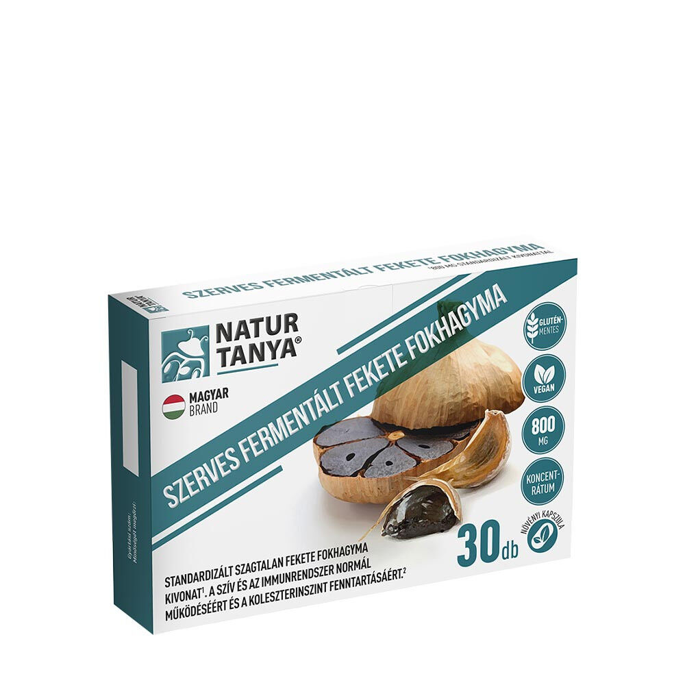 Natur Tanya erjesztett fekete fokhagyma 800 mg (30 kapszula) – Viking Supplements