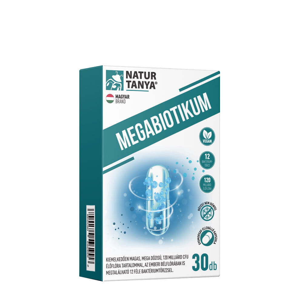 Natur Tanya Megabiotic – 12féle baktérium (30 kapszula) – Viking Supplements