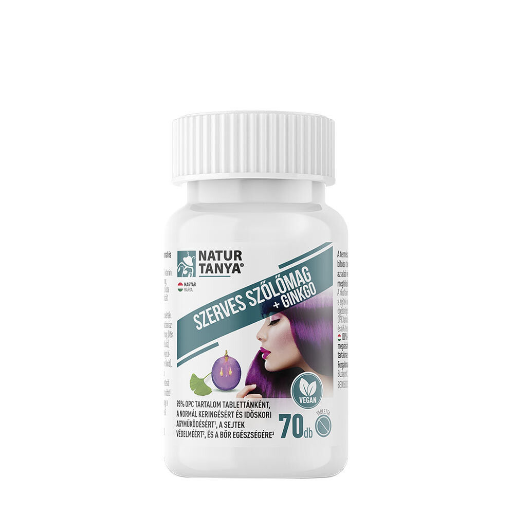 Natur Tanya Bio Szőlőmag és Ginkgo biloba (70 tabletta) – Viking Supplements