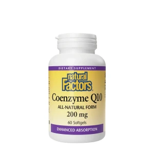 Natural Factors koenzim Q10 100 % Natural (60 lágykapszula) – Viking Supplements