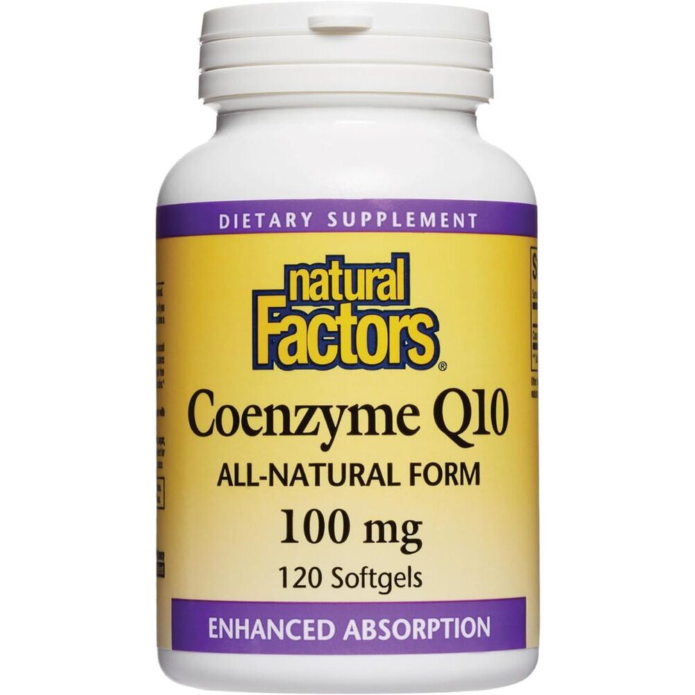 Natural Factors koenzim Q10 100 mg, 120 lágykapszula – Viking Supplements