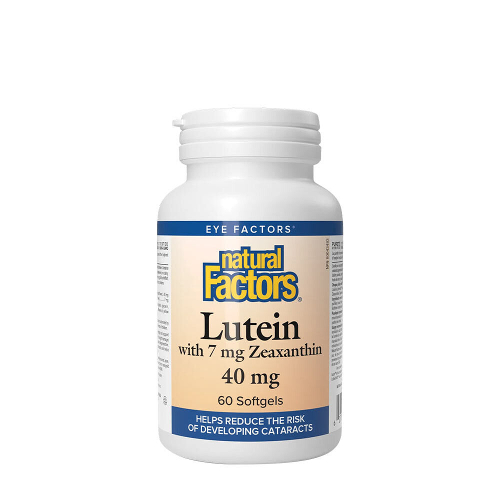 Natural Factors Lutein 40 mg zeaxantinnal (60 lágykapszula) – Viking Supplements