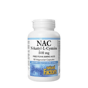 Natural Factors N-acetil-L-cisztein aminosav 500 mg (90 kapszula) – Viking Supplements