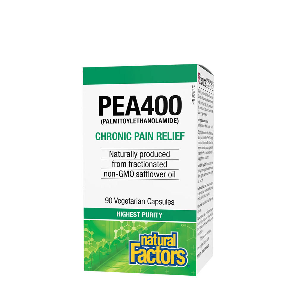 Natural Factors PEA400 palmitoil-etanolamid (90 növényi kapszula) – Viking Supplements