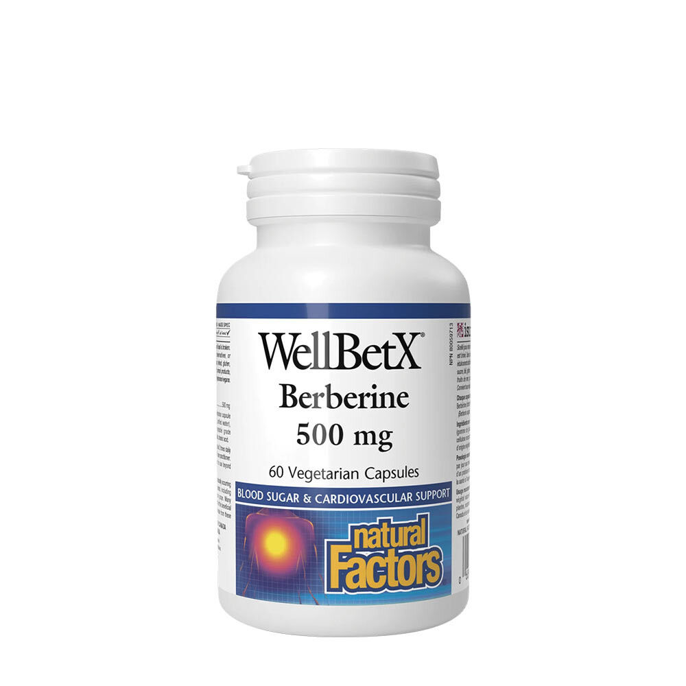 Natural Factors WellBetX Berberin 500 mg (60 kapszula) – Viking Supplements