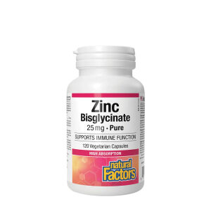Natural Factors cink-bisglicinát 25 mg (120 kapszula) – Viking Supplements