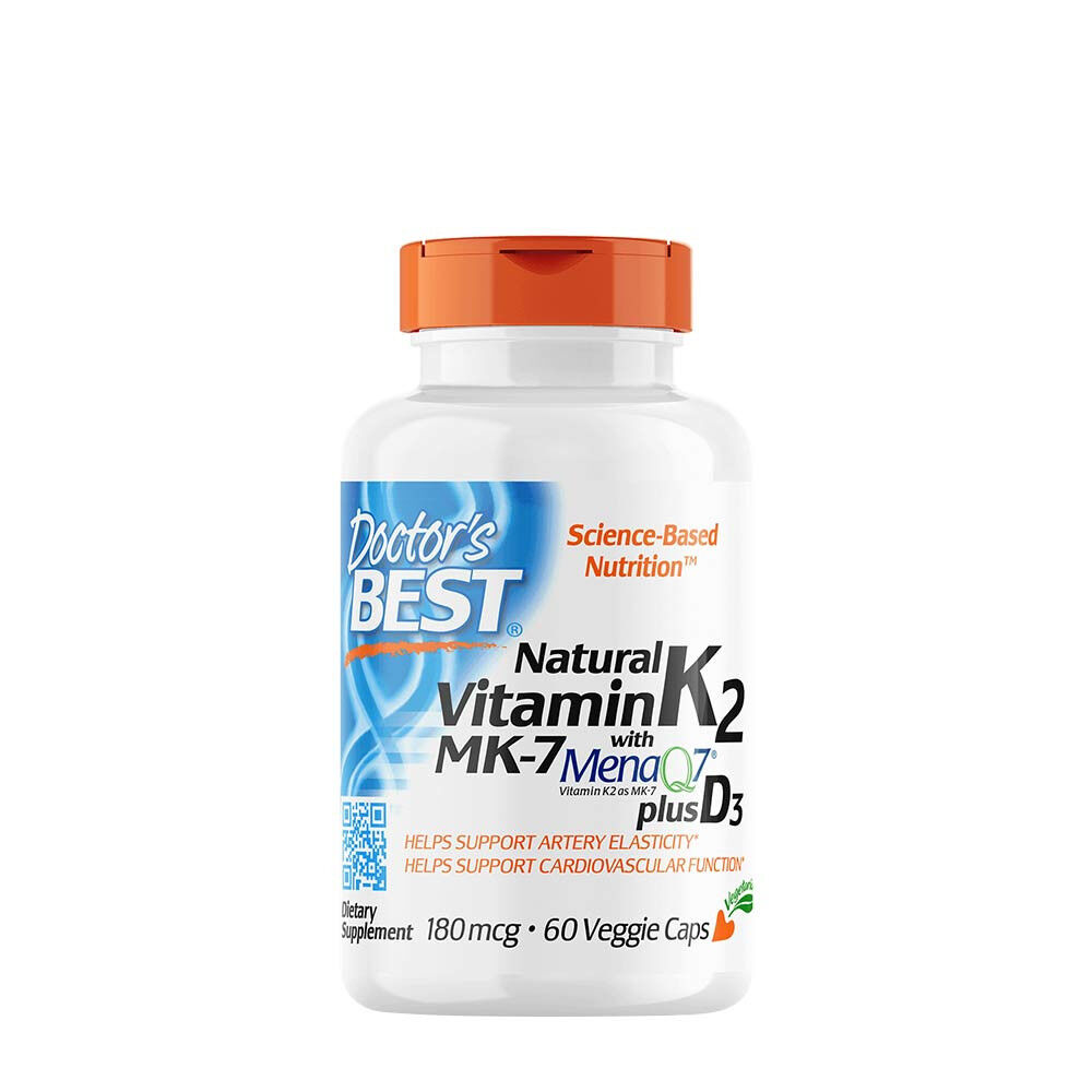 Természetes K2-vitamin (MK7) MenaQ7-tel és D3-mal