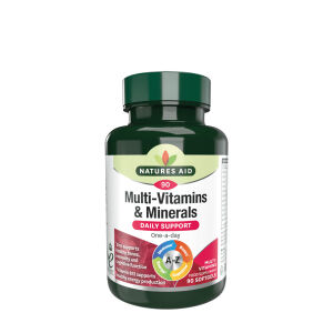 Natures Aid multivitaminok és ásványi anyagok (vas-kiegészítéssel) (90 lágykapszula) – Viking Supplements