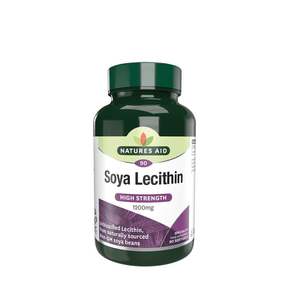 Natures Aid szójalecitin 1200 mg (90 lágykapszula) – Viking Supplements