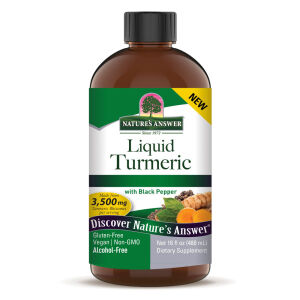 Nature's Answer Liquid Turmeric with Black Pepper 3500 mg 16 oz (480 ml) - Viking Supplements