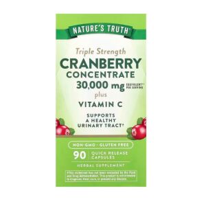 Nature's Truth háromszoros erősségű áfonyakoncentrátum C-vitaminnal – 90 kapszula – Viking Supplements