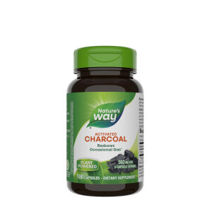 Natures Way aktív szén (100 kapszula) – Viking Supplements