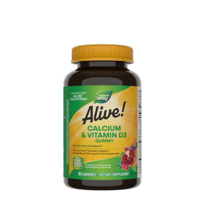Natures Way Alive!® Kalcium + D3 gumicukorka (60 darab) – Viking Supplements