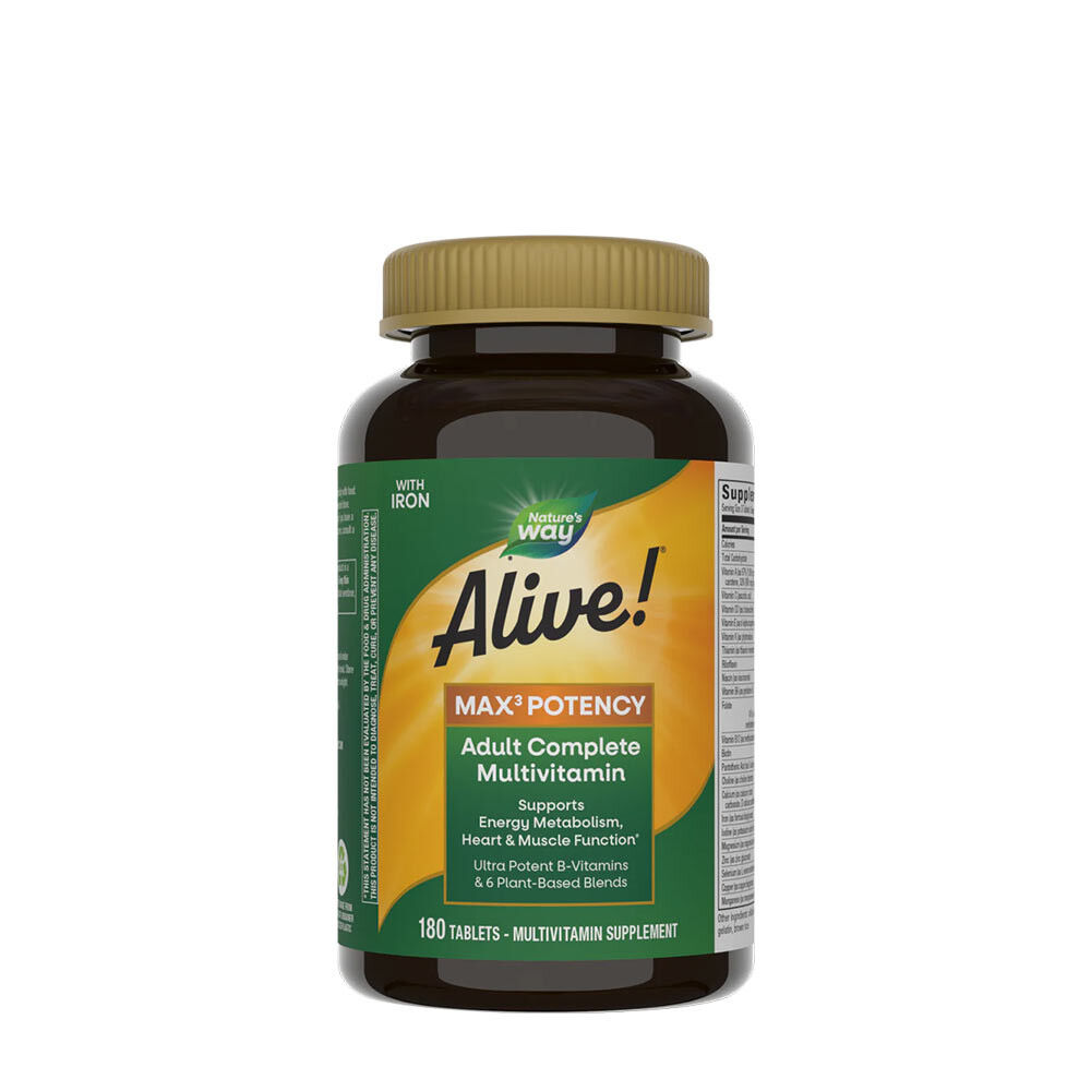 Natures Way Alive!® Max3 Potency multivitamin (180 tabletta) – Viking Supplements