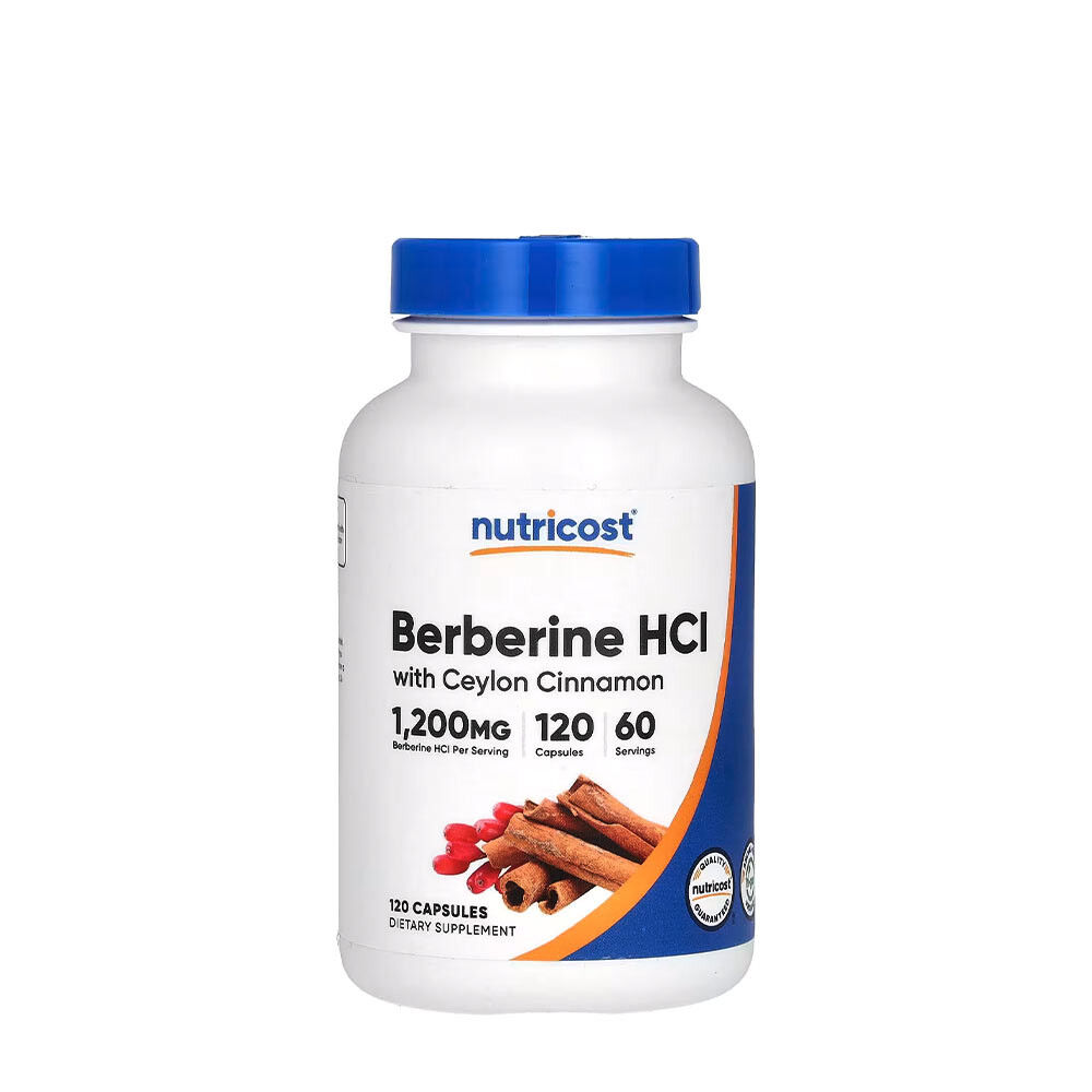 Nutricost berberin-HCl ceyloni fahéjjal (120 kapszula) – Viking Supplements