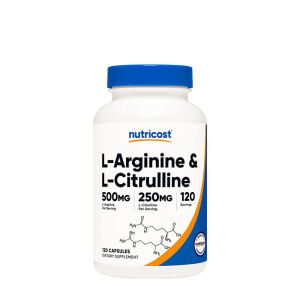 Nutricost L-arginin–L-citrullin komplex kapszulák (120 kapszula) – Viking Supplements