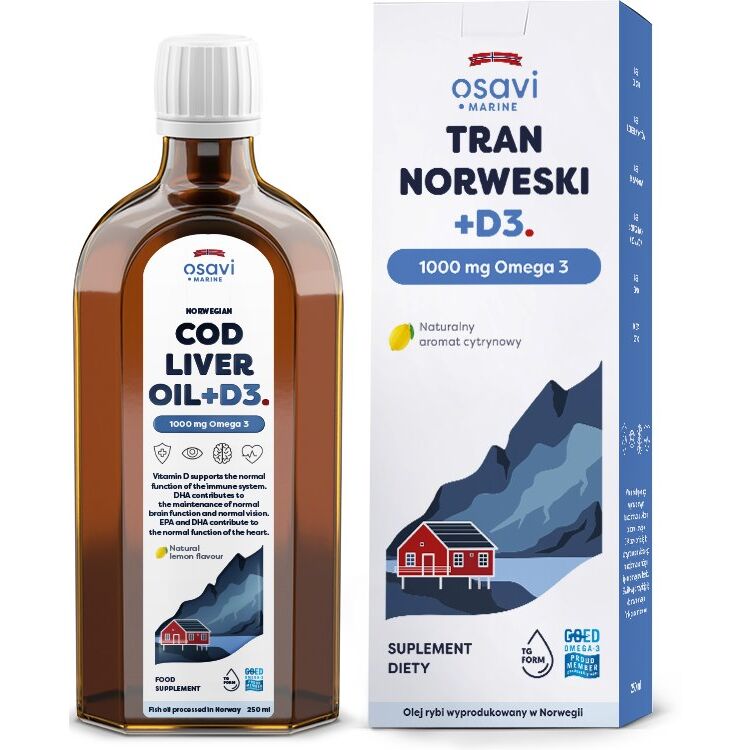 OSAVI norvég tőkehalmájolaj +D3