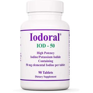 Optimox Corporation Iodoral (iodine and potassium iodide) 50mg 90 tablets - Viking Supplements