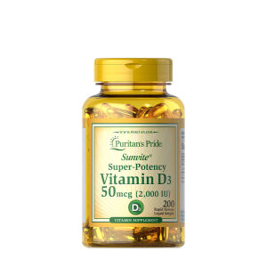 Puritans Pride D3-vitamin 2000 NE (200 lágykapszula) – Viking Supplements